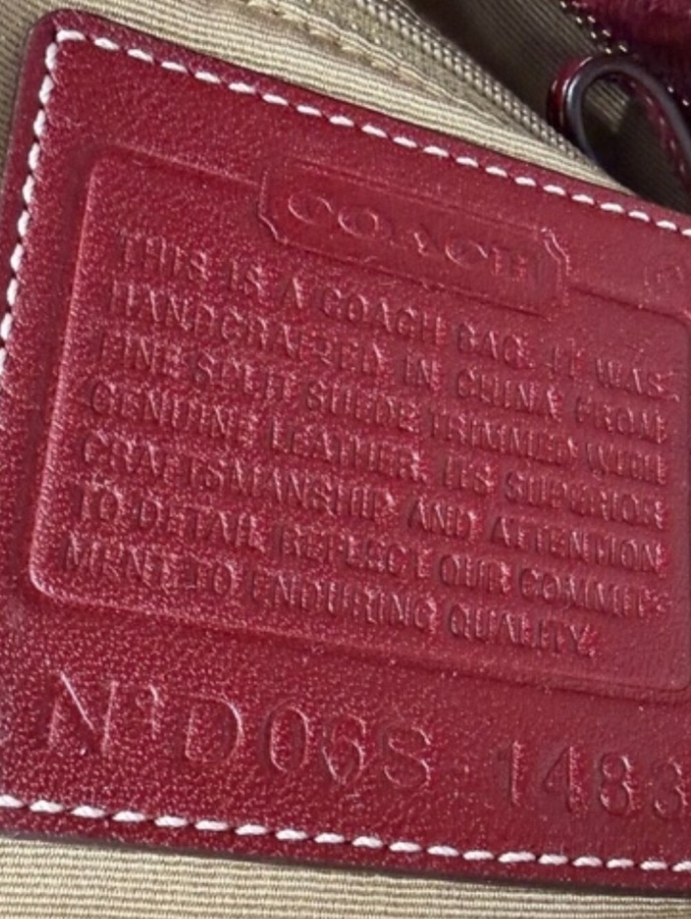 Coach Vintage (2006) Red/Burgundy Suede Soho Buckle Shoulder Crossbody NWT - Picture 3 of 15